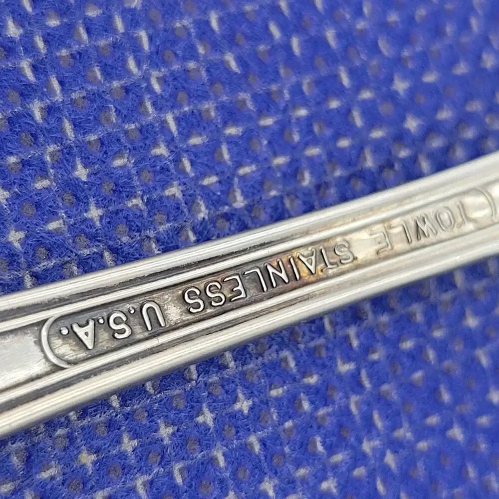 Set of 4 Towle Silver Merrimack Stainless Steel USA Teaspoon
